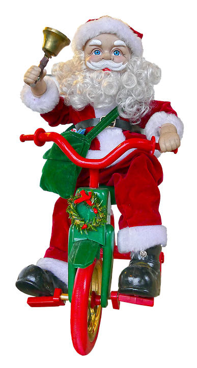 julemand på cykel